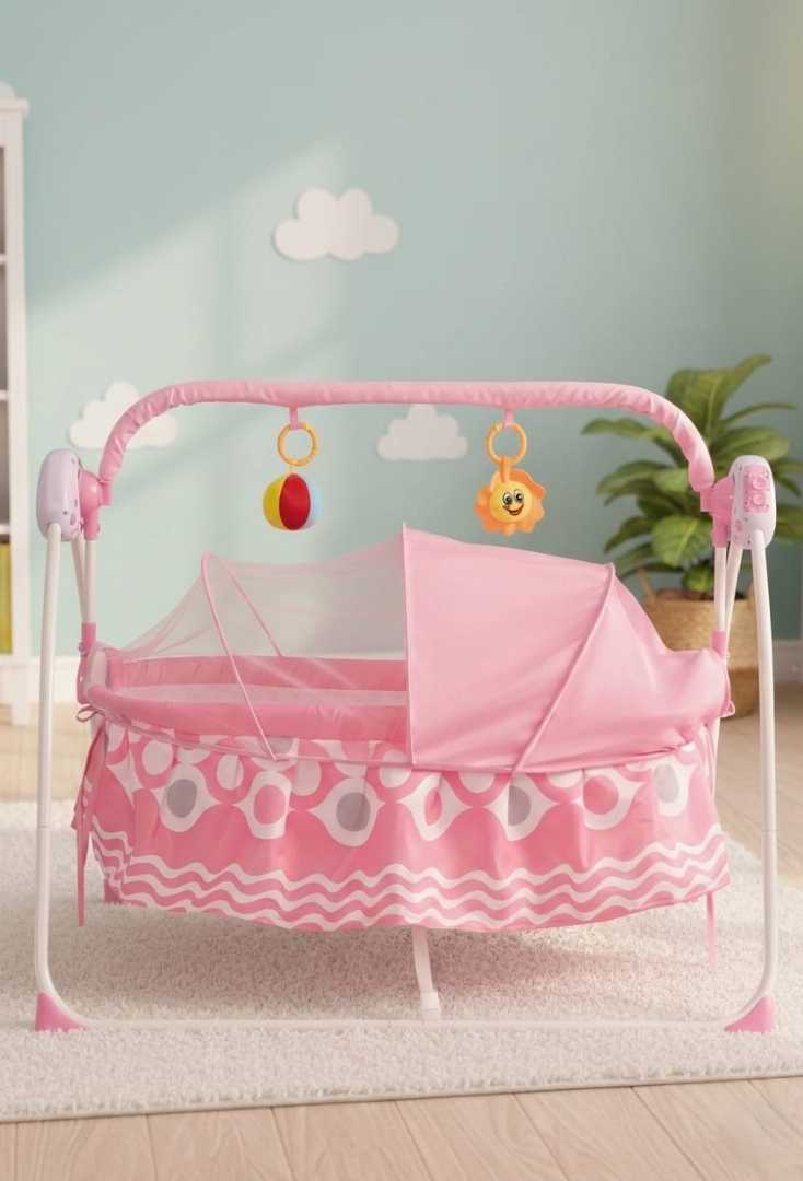 Remote,Control,Baby,Rocker,Automatic,Cradle,With,Electric,Swing,Bed