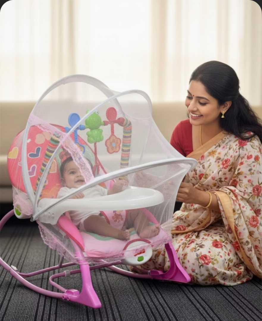 Ti,Baby,Dinning,Rocker,(,মশারী,এবং,টেবিল,সহ,)