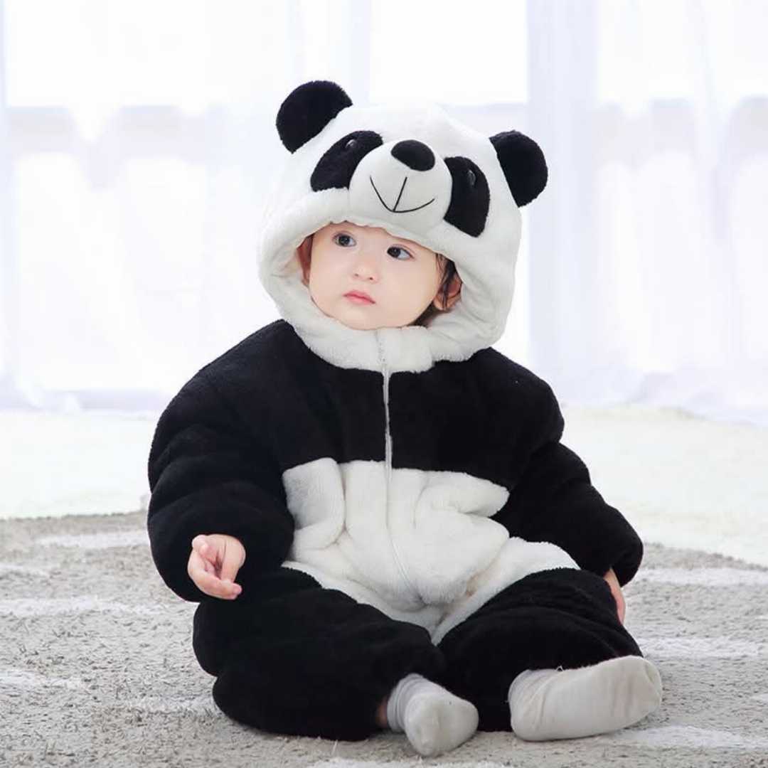 Winter,Hooded,Jumpsuits,Fox,Design,Romper